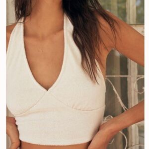 Free People Slightly Salty Halter Top